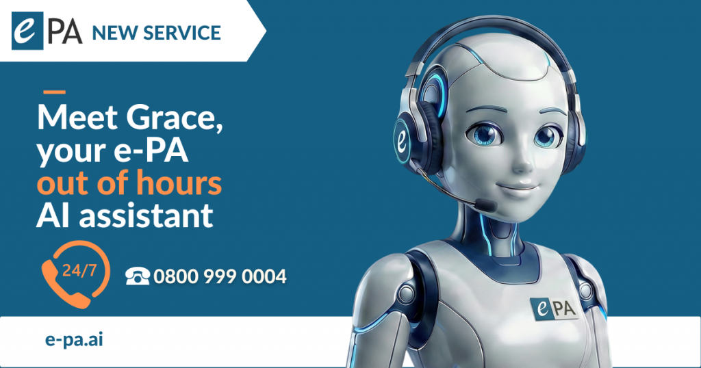e-PA AI Telephone Answering Service. Telephone Answering 24/7